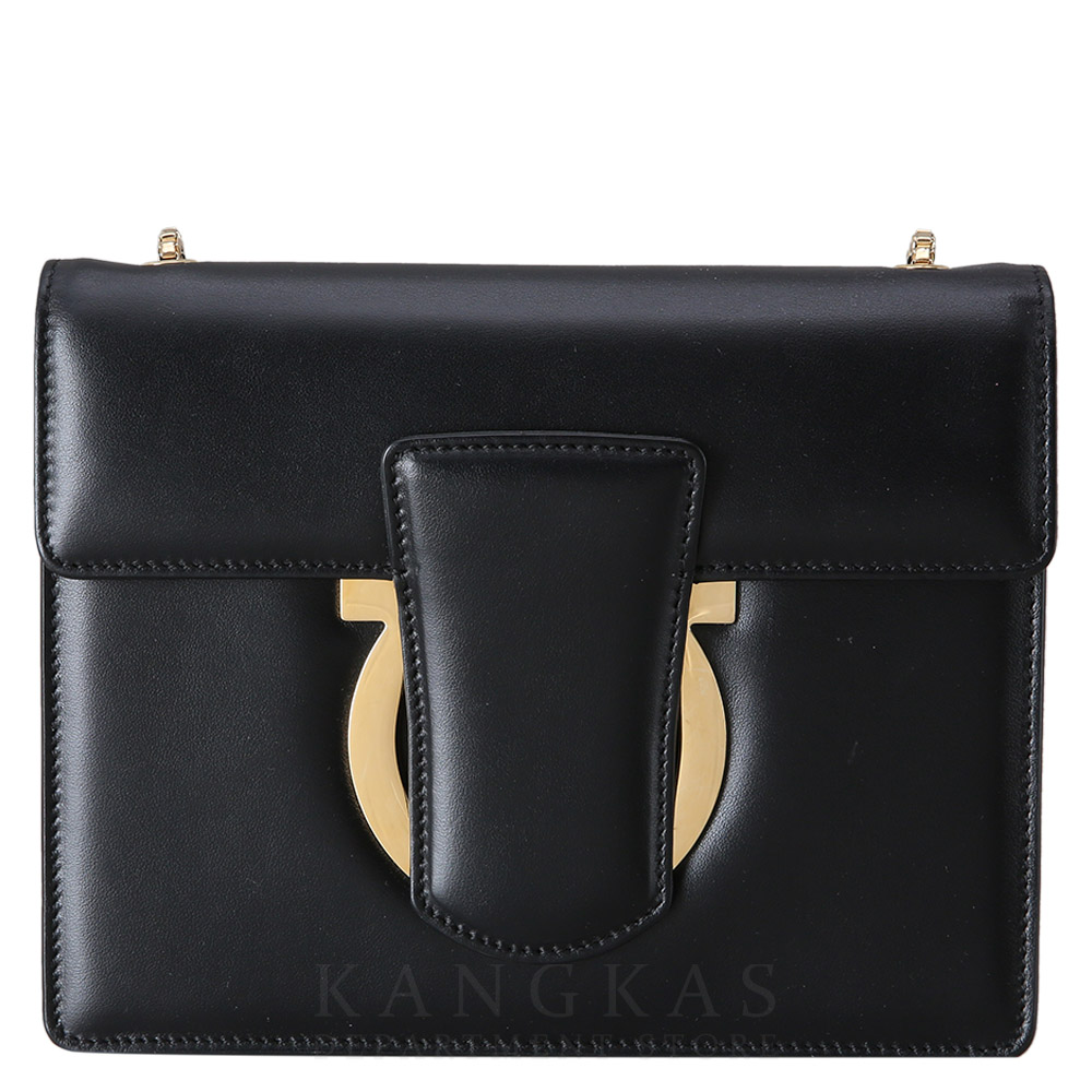 FERRAGAMO(USED)페레가모 간치니 체인 플랩백